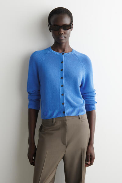 COS ニットリネンカーディガン