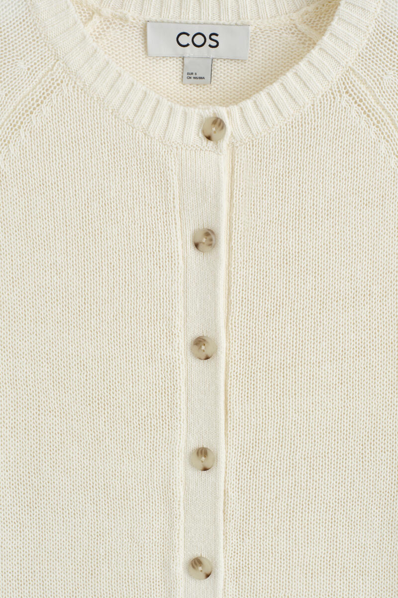 COS ニットリネンカーディガン