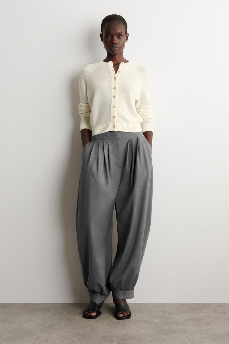 COS ニットリネンカーディガン