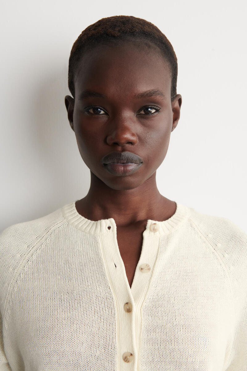 COS ニットリネンカーディガン