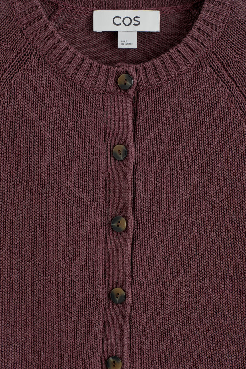COS ニットリネンカーディガン