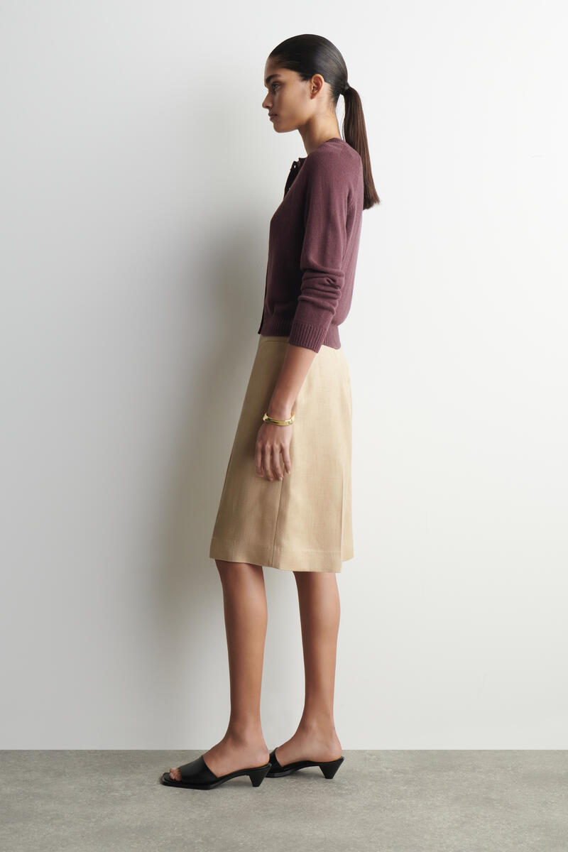 COS ニットリネンカーディガン