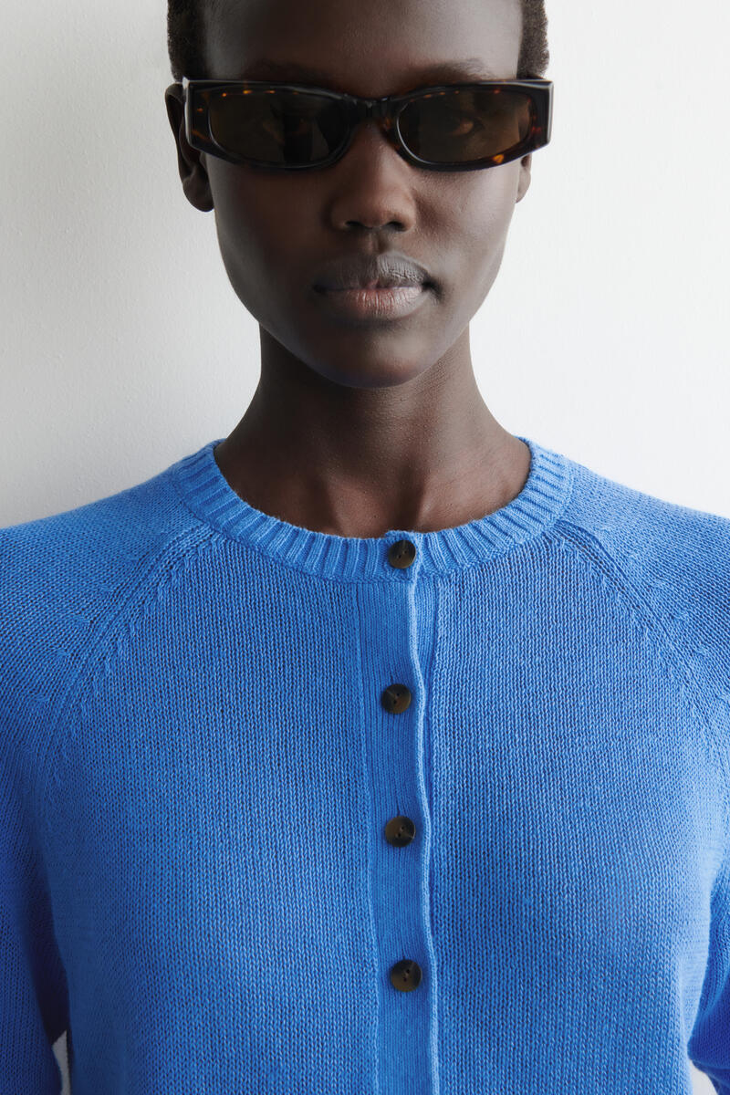 COS ニットリネンカーディガン