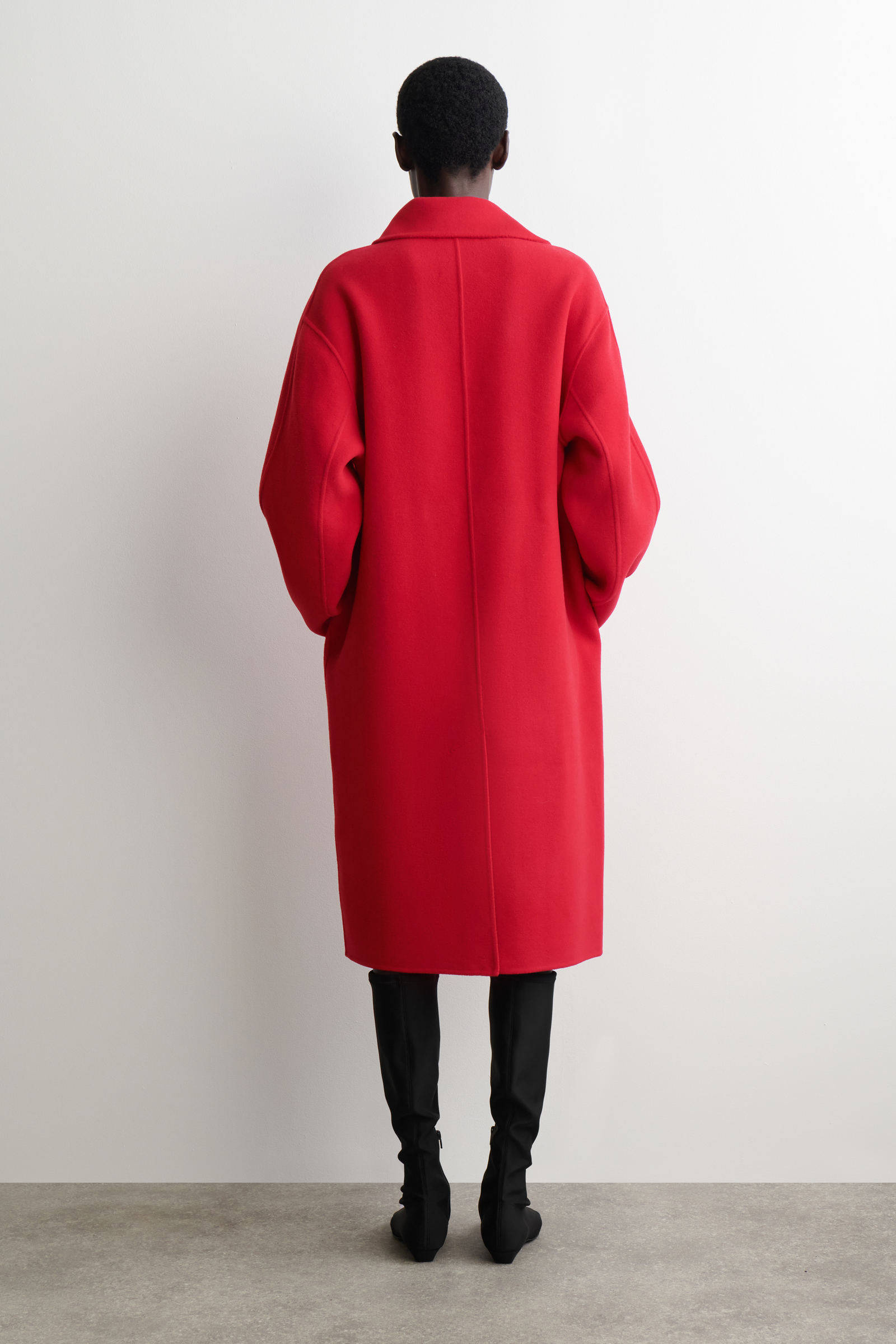 OVERSIZED DOUBLE-BREASTED WOOL COAT オーバーサイズ ダブルブレスト
