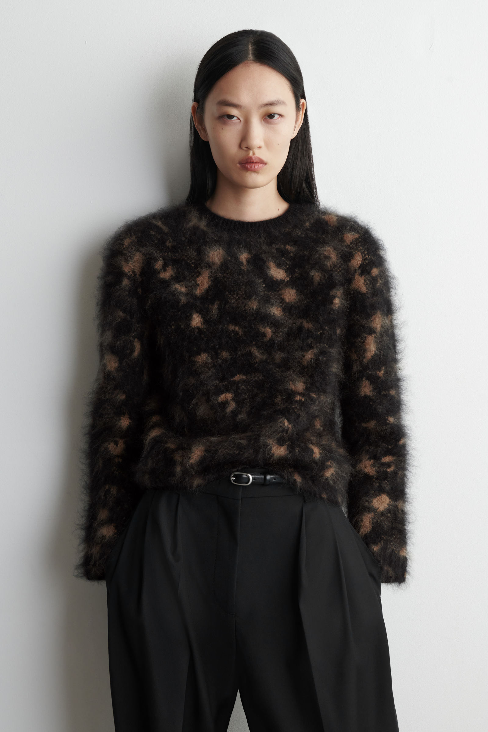 ANIMAL-JACQUARD MERINO WOOL JUMPER アニマル柄 ジャカード メリノ