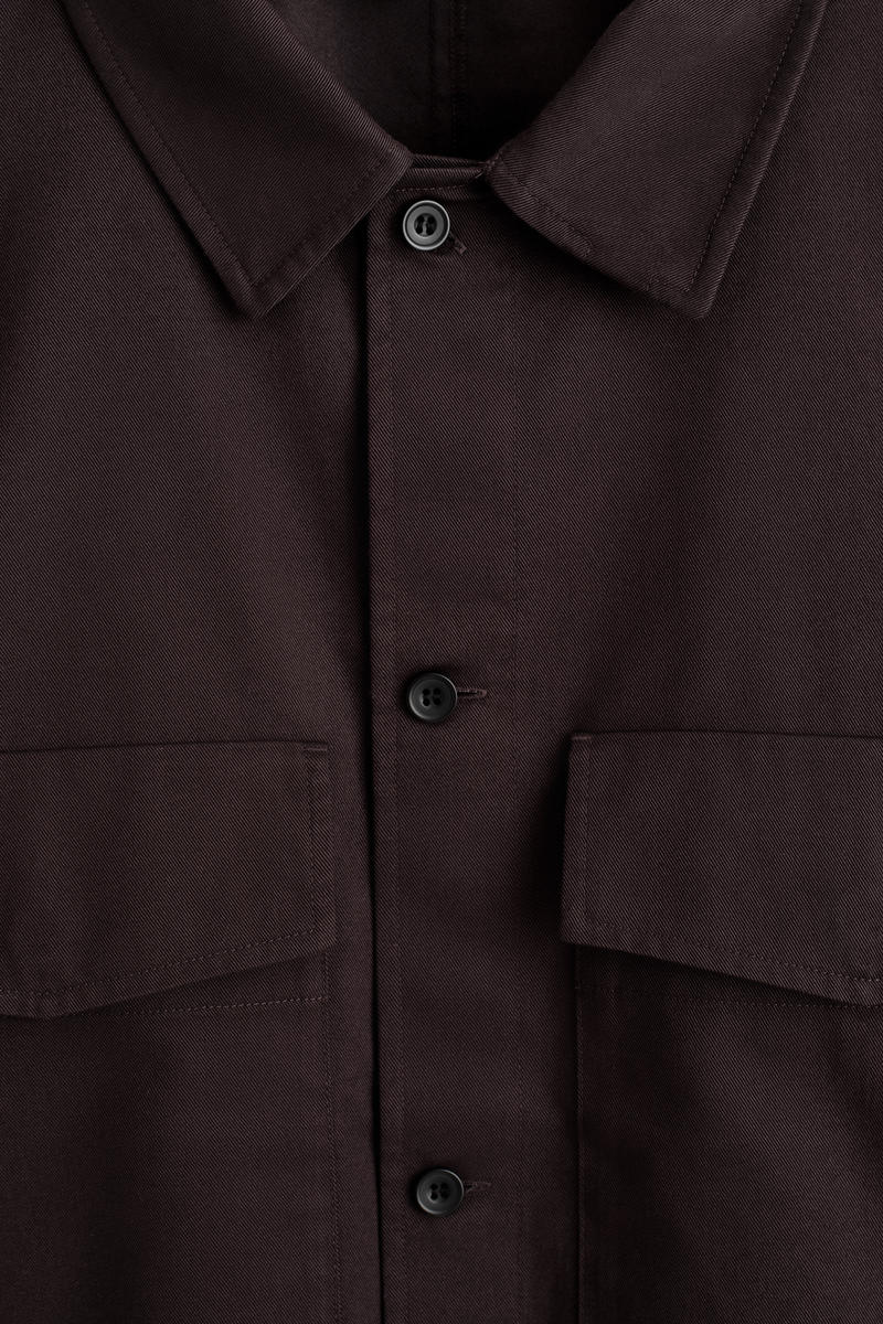 COS リラックスコットンオーバーシャツ