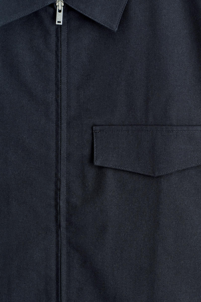 COS ジップオーバーシャツ - コットン素材