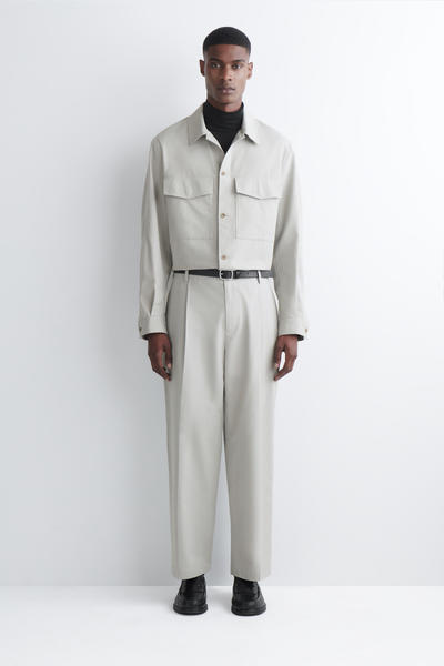 COS クロップドコットンパンツ - ストレートレッグ