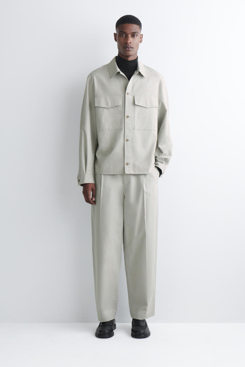 COS クロップドコットンパンツ - ストレートレッグ