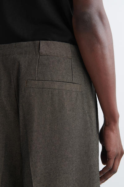 COS ヘリンボーン ワイドレッグパンツ