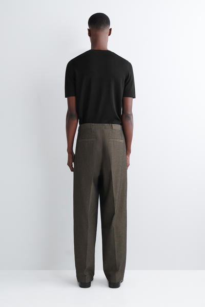 COS ヘリンボーン ワイドレッグパンツ