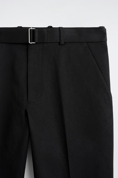 COS ベルト付きコットン ストレートレッグパンツ