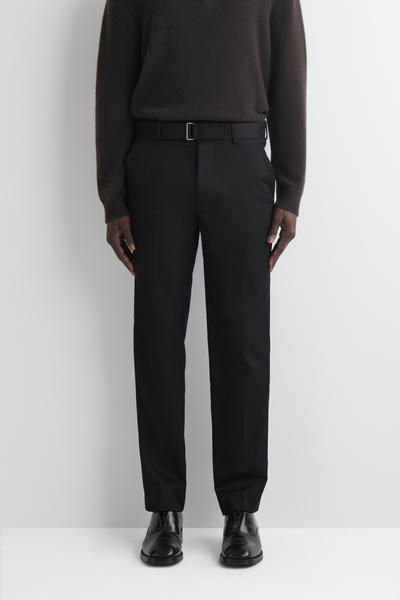 COS ベルト付きコットン ストレートレッグパンツ