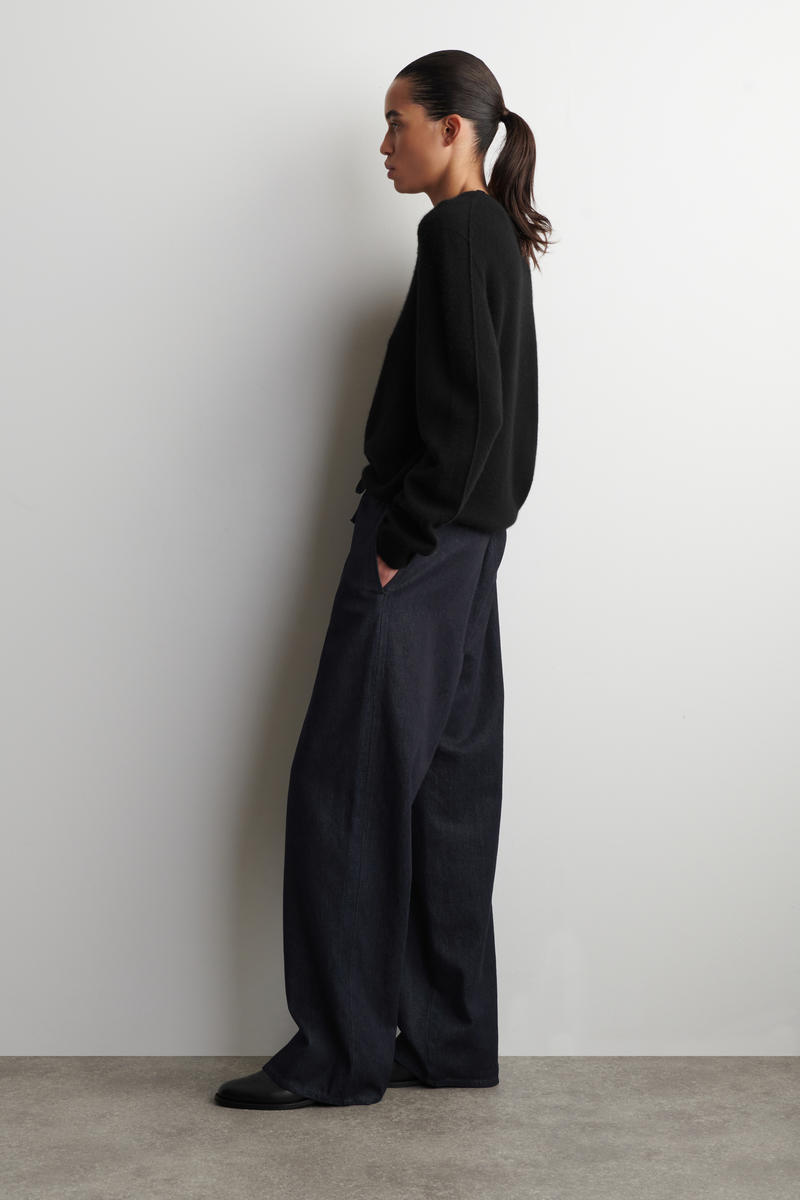 COS ドローストリングデニムパンツ