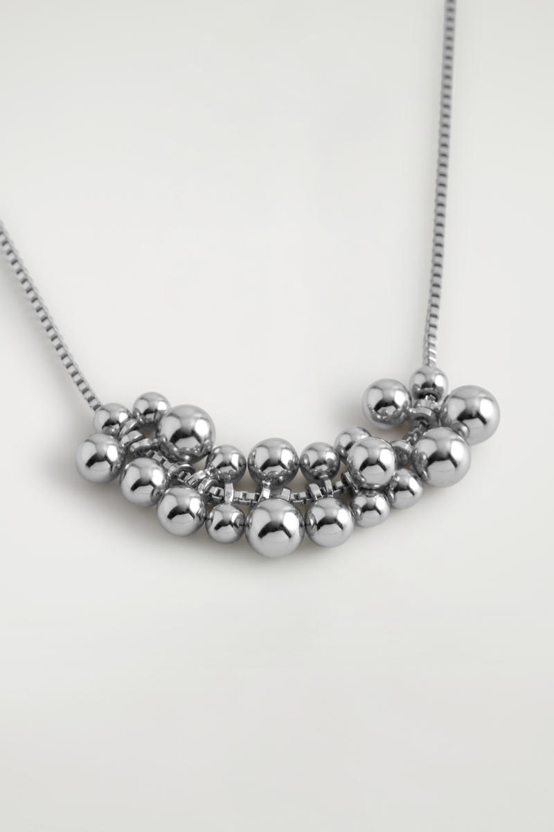 CLUSTER NECKLACE クラスター ネックレス シルバー｜COS コス 公式