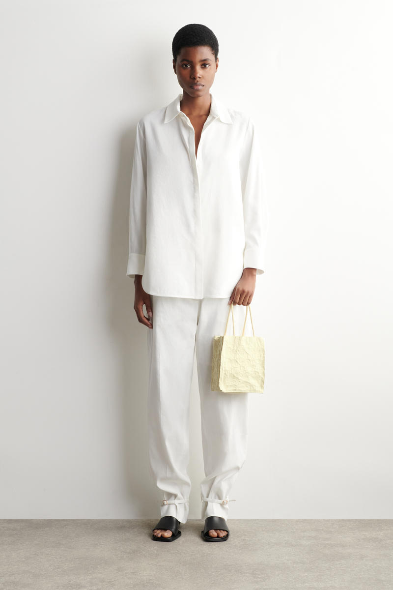 COS シワ加工 ミニトートバッグ