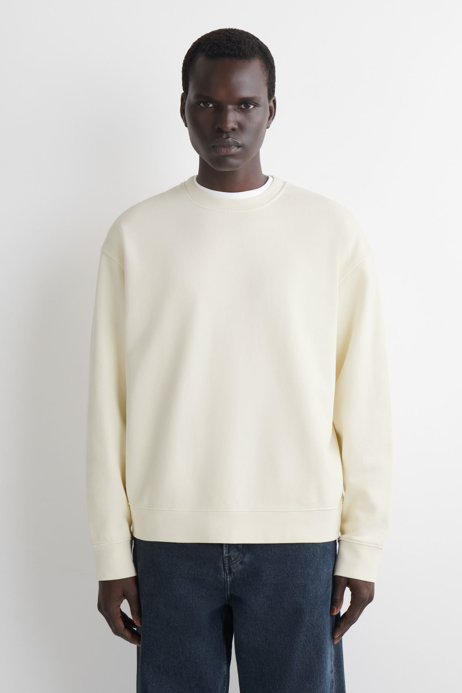 WASHED-COTTON SWEATSHIRT ウォッシュドスウェットシャツ - コットン