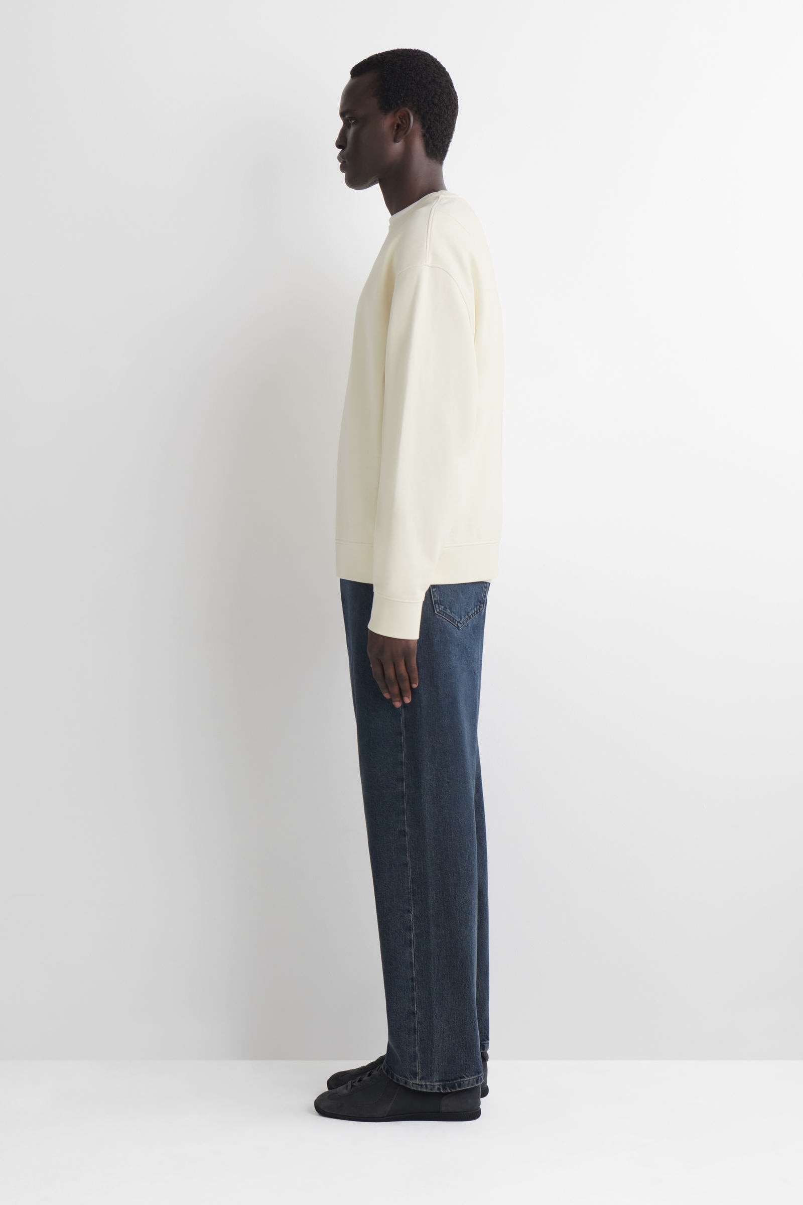 WASHED-COTTON SWEATSHIRT ウォッシュドスウェットシャツ - コットン 