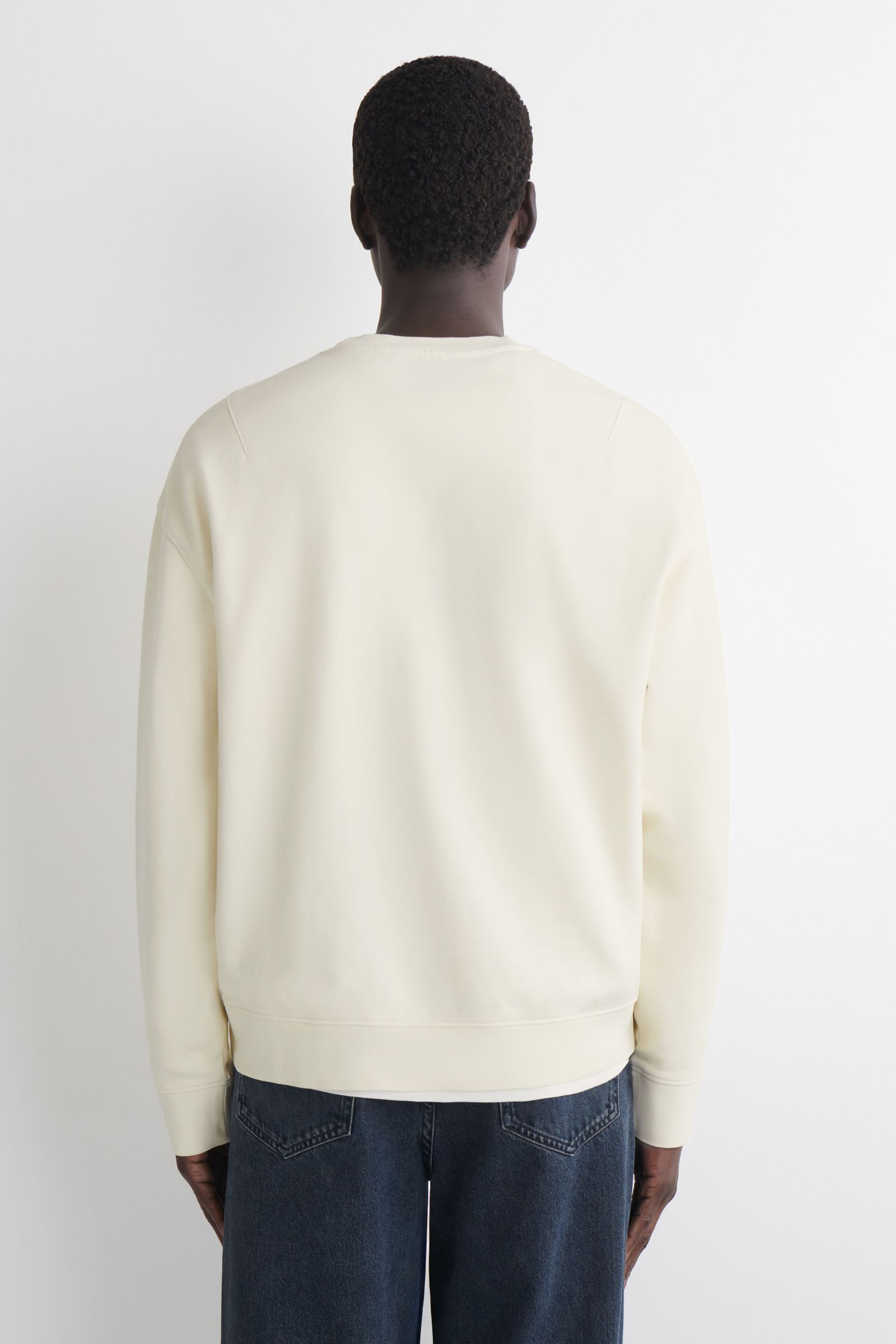 WASHED-COTTON SWEATSHIRT ウォッシュドスウェットシャツ - コットン 
