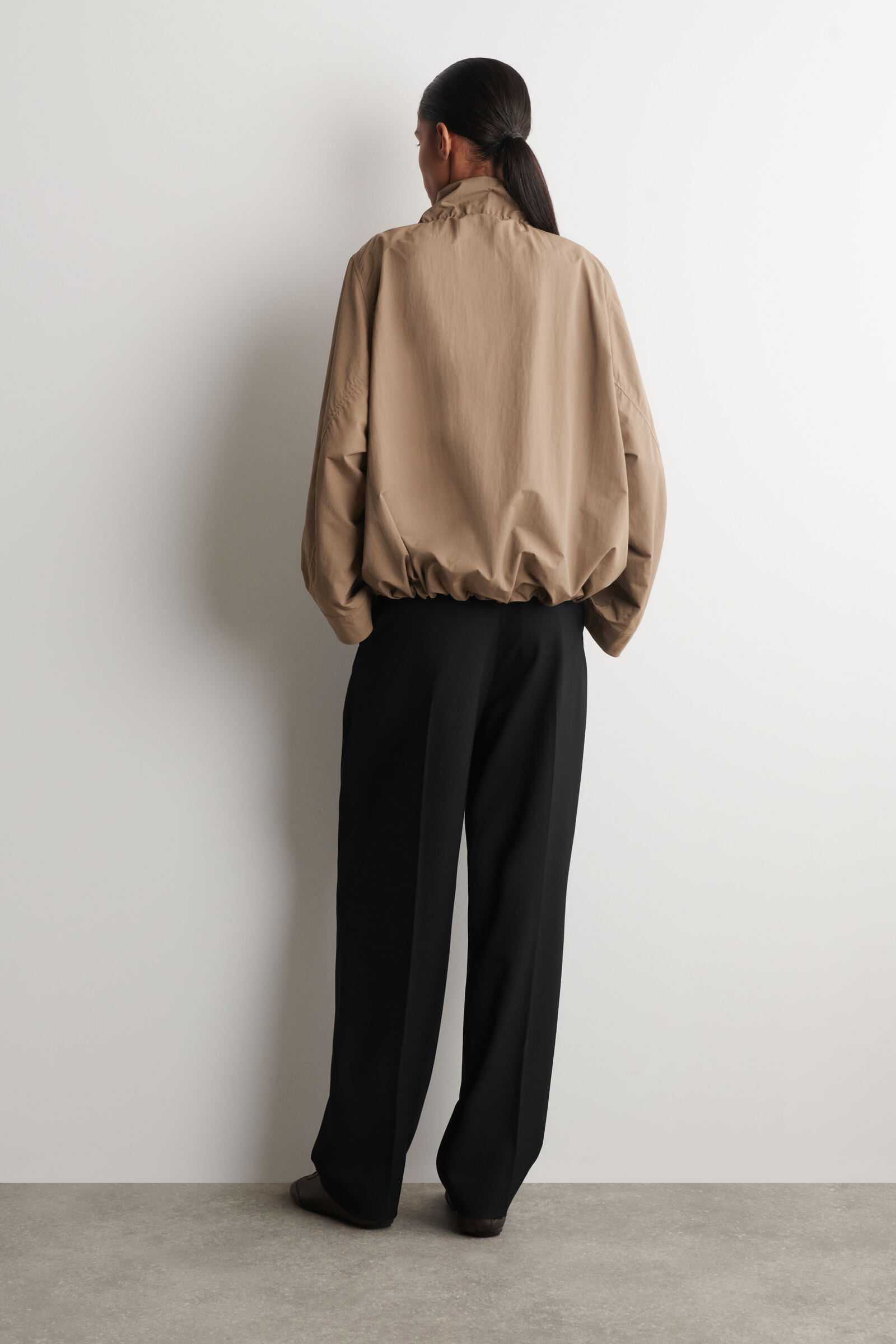 NYLON FUNNEL-NECK JACKET ナイロンファンネルネックジャケット