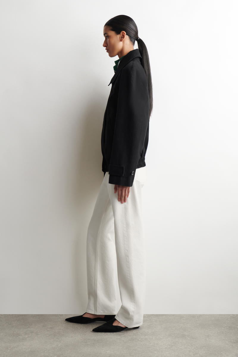 COS ラウンドコットン ブルゾンジャケット