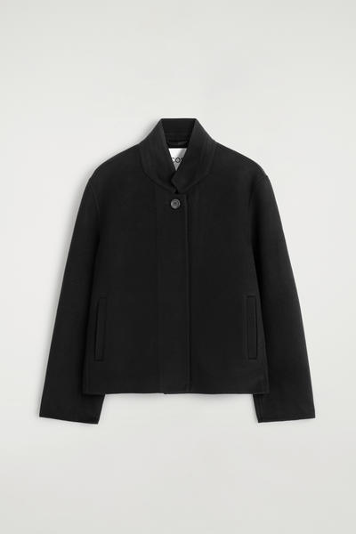 COS 構造化されたダブルフェイスウールジャケット
