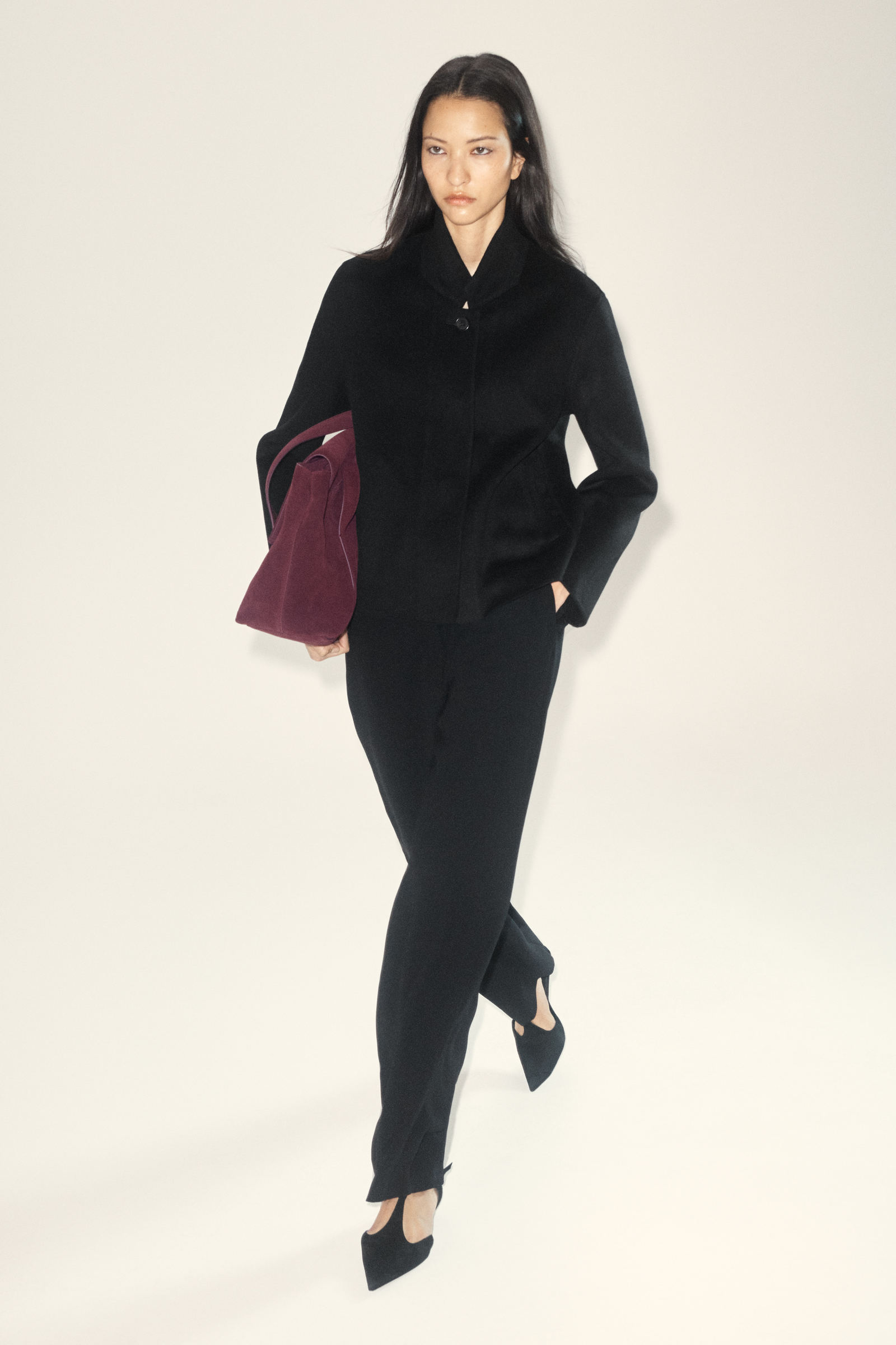 STRUCTURED DOUBLE-FACED WOOL JACKET 構造化されたダブルフェイス