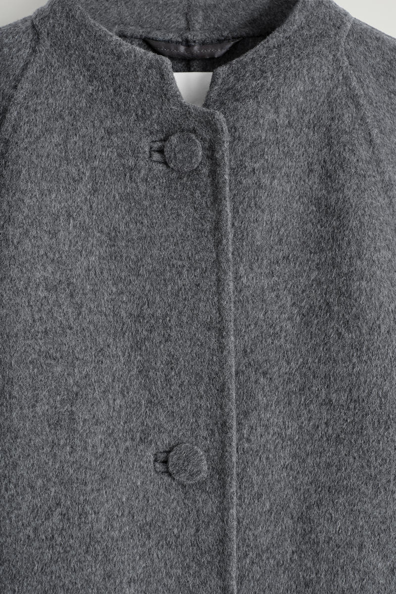 COS ラウンドダブルフェイスウールジャケット