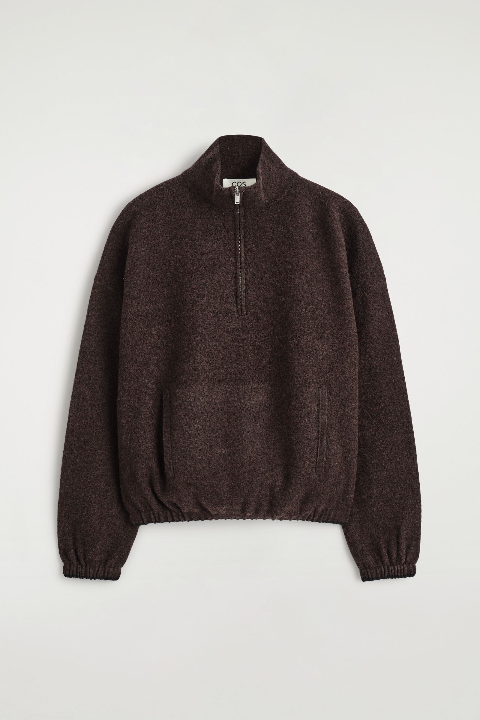 BOILED MERINO WOOL ZIP-UP JUMPER ボイルドメリノウールジップアップ
