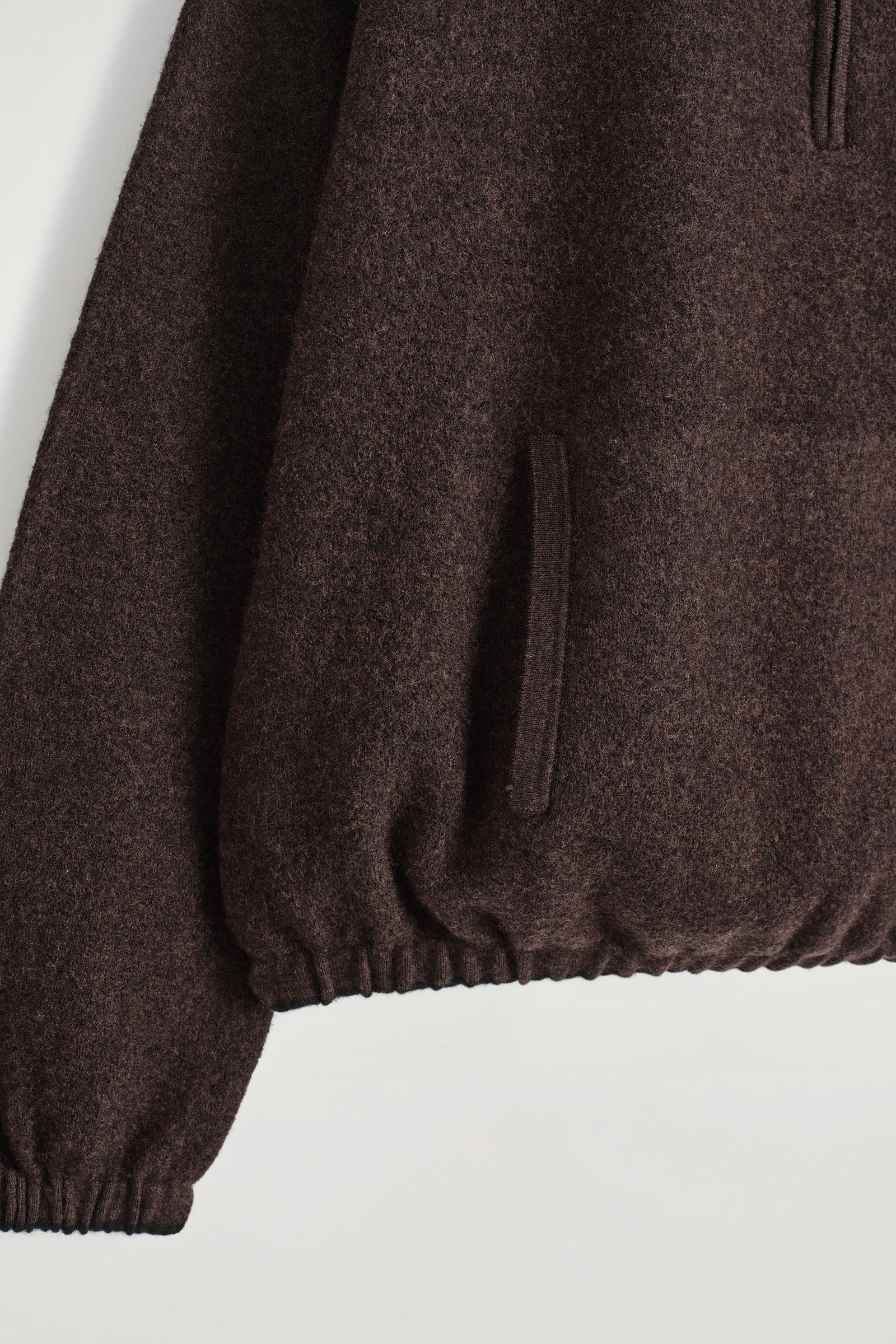 BOILED MERINO WOOL ZIP-UP JUMPER ボイルドメリノウールジップアップ