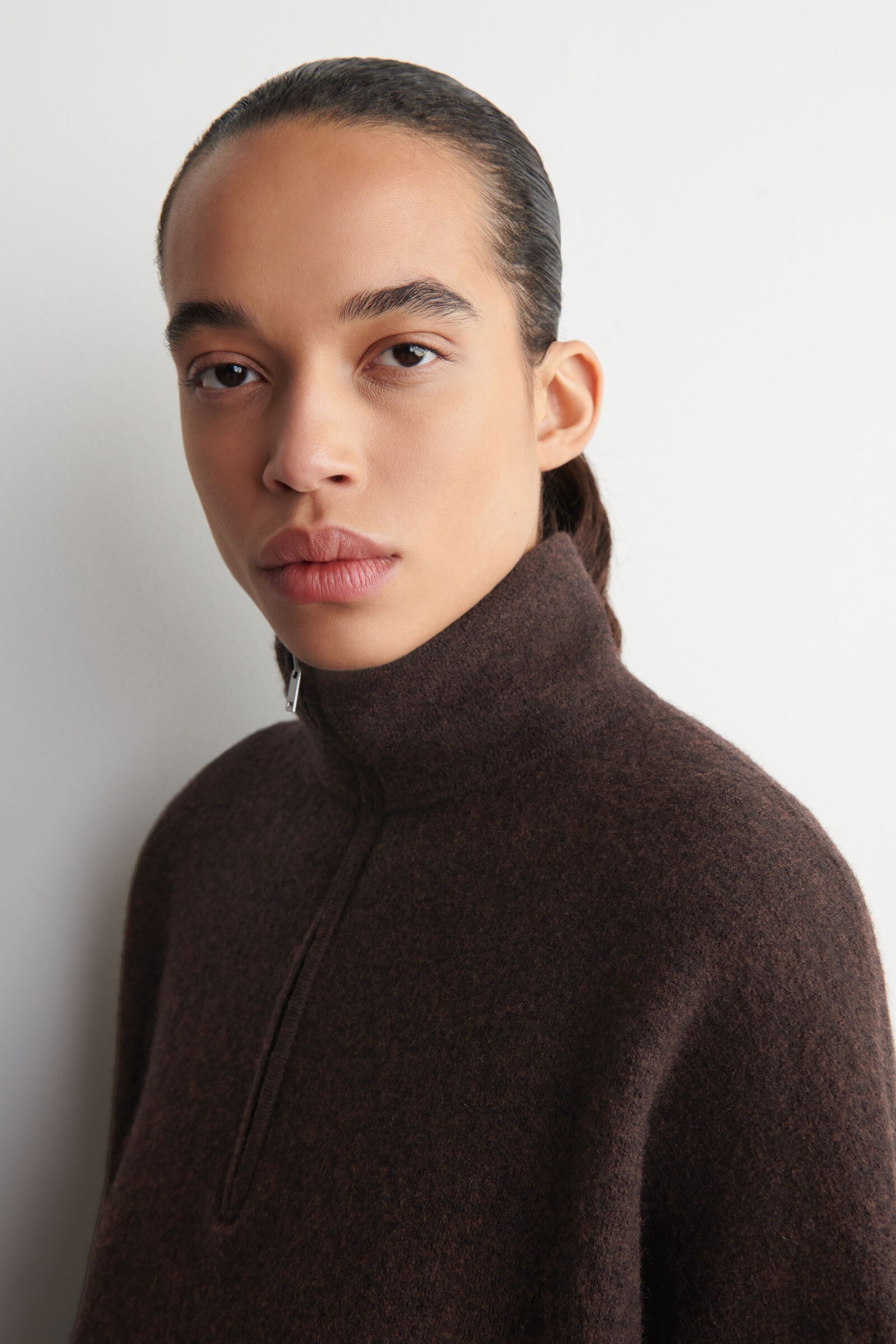 BOILED MERINO WOOL ZIP-UP JUMPER ボイルドメリノウールジップアップ 