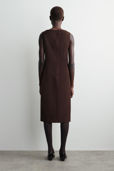 COS テーラードウールミディドレス