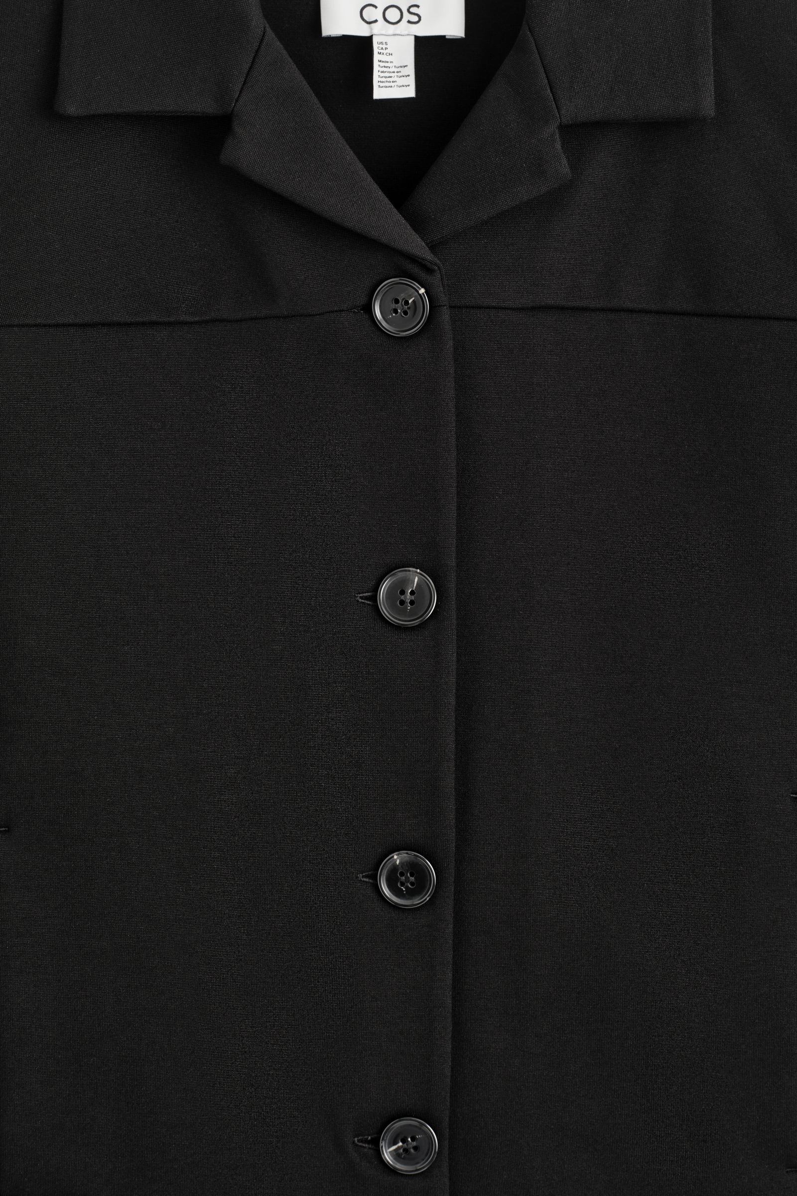 BOXY JERSEY JACKET ボクシージャージージャケット ブラック｜COS コス