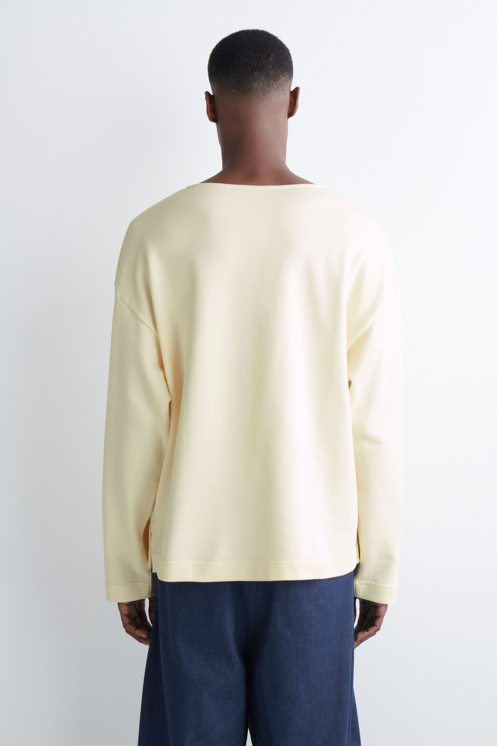 OVERSIZED BOAT-NECK SWEATSHIRT オーバーサイズ ボートネック 
