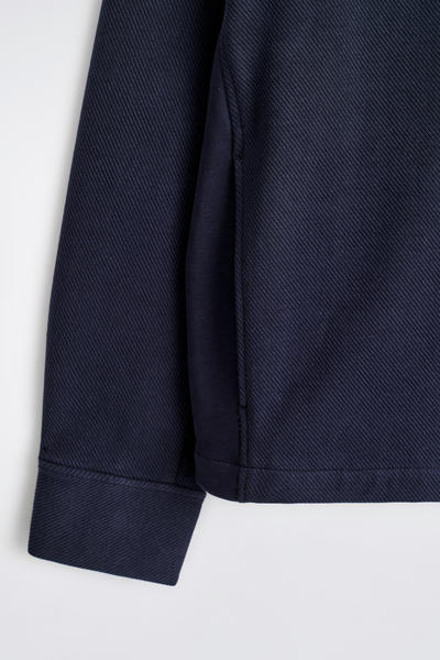 COS ファンネルネック ジップアップ スウェットシャツ