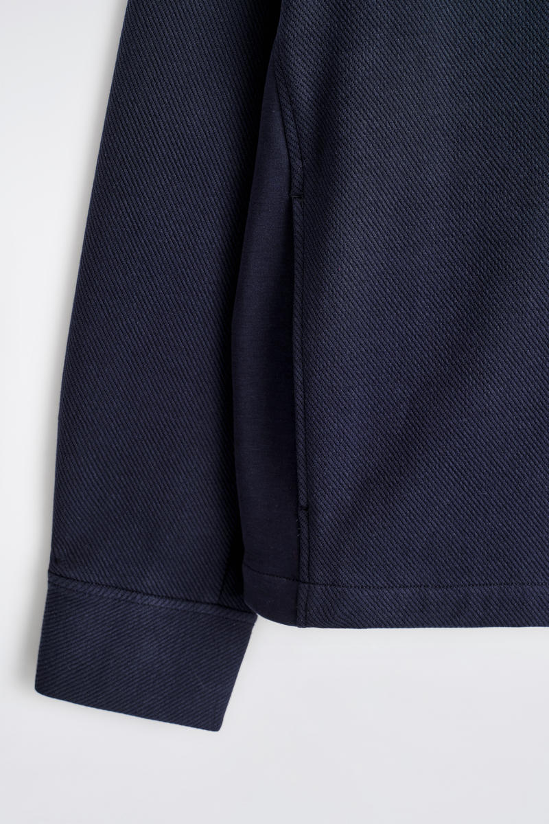 COS ファンネルネック ジップアップ スウェットシャツ