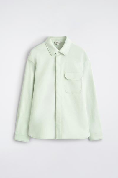 COS フェルトウールシャツ