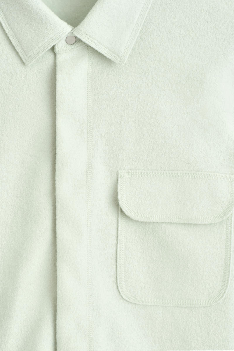 COS フェルトウールシャツ