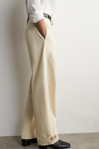 COS バレルレッグ ユーティリティパンツ - コットン素材