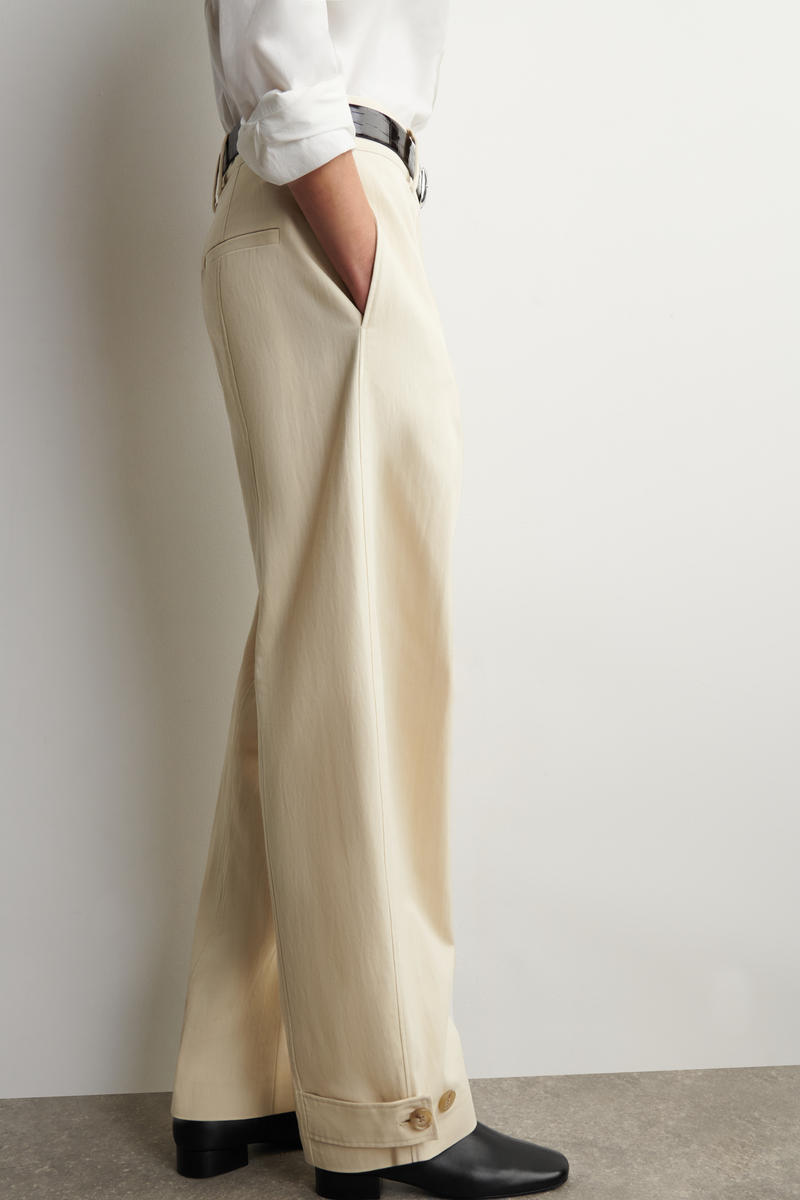 COS バレルレッグ ユーティリティパンツ - コットン素材