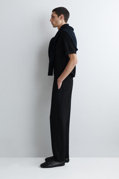 COS ダブルフェイス ストレートレッグ ジョガーパンツ