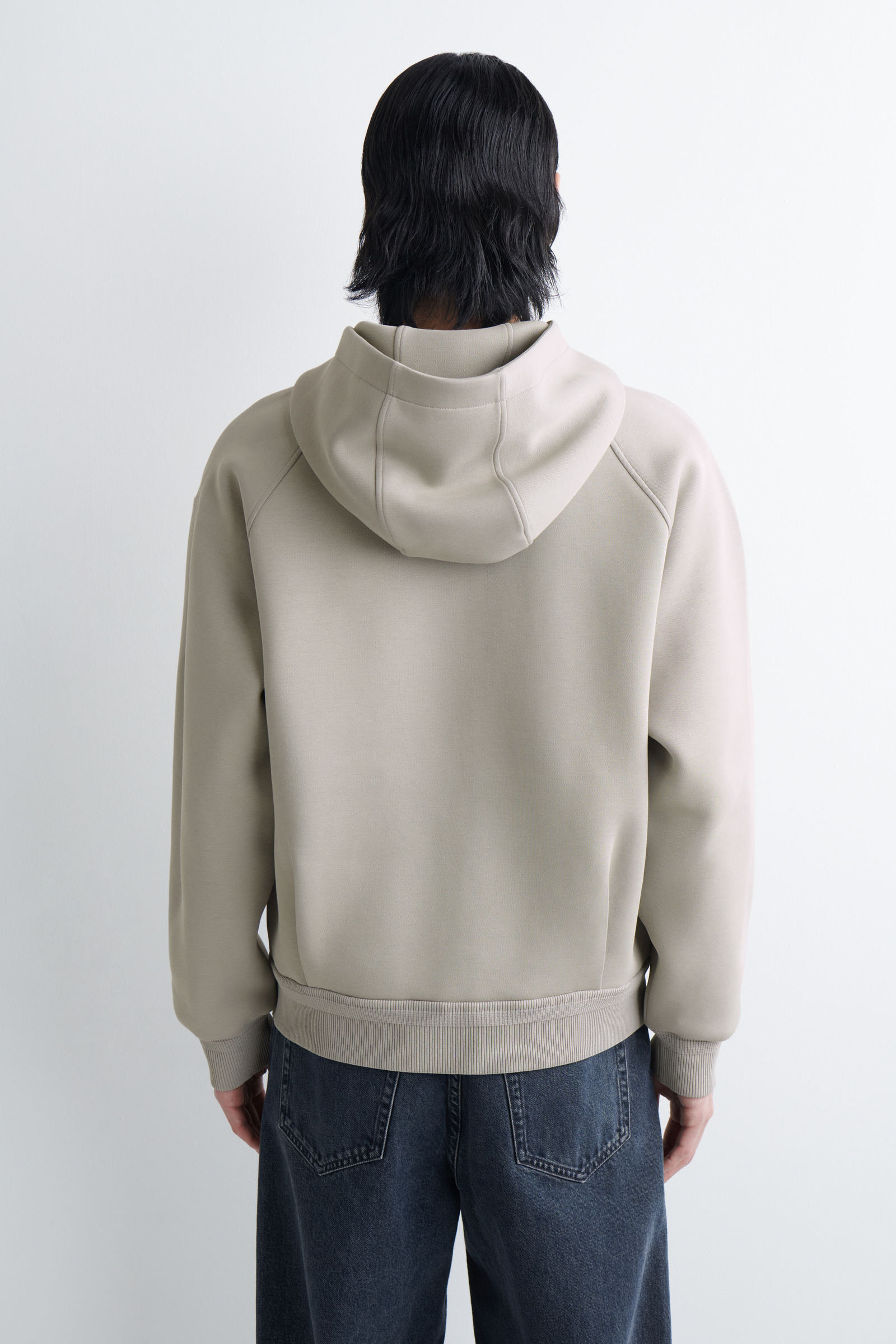 COTTON-PIQUE ZIP-UP HOODIE コットンピケ ジップアップ フーディー 