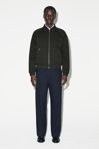 COS コットンジャージ ボンバージャケット