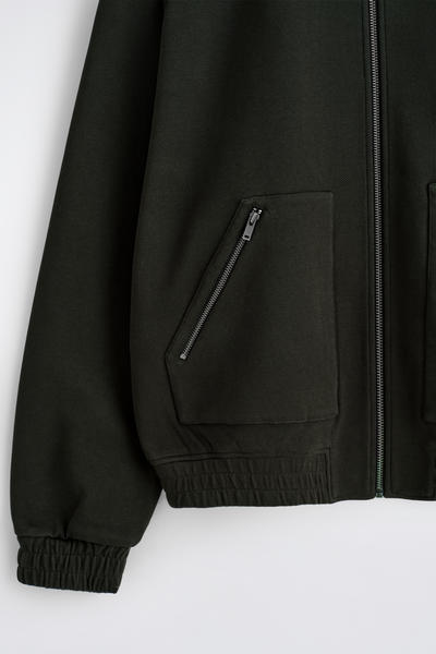 COS コットンジャージ ボンバージャケット