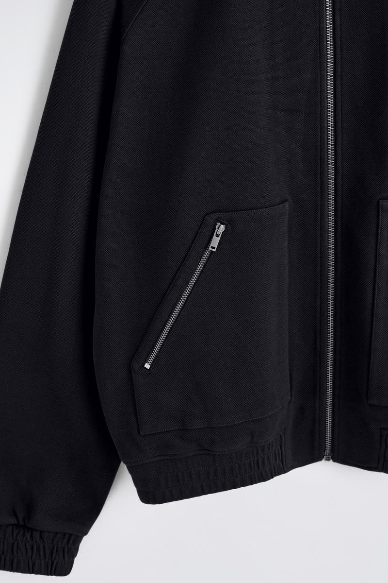 COS コットンジャージ ボンバージャケット