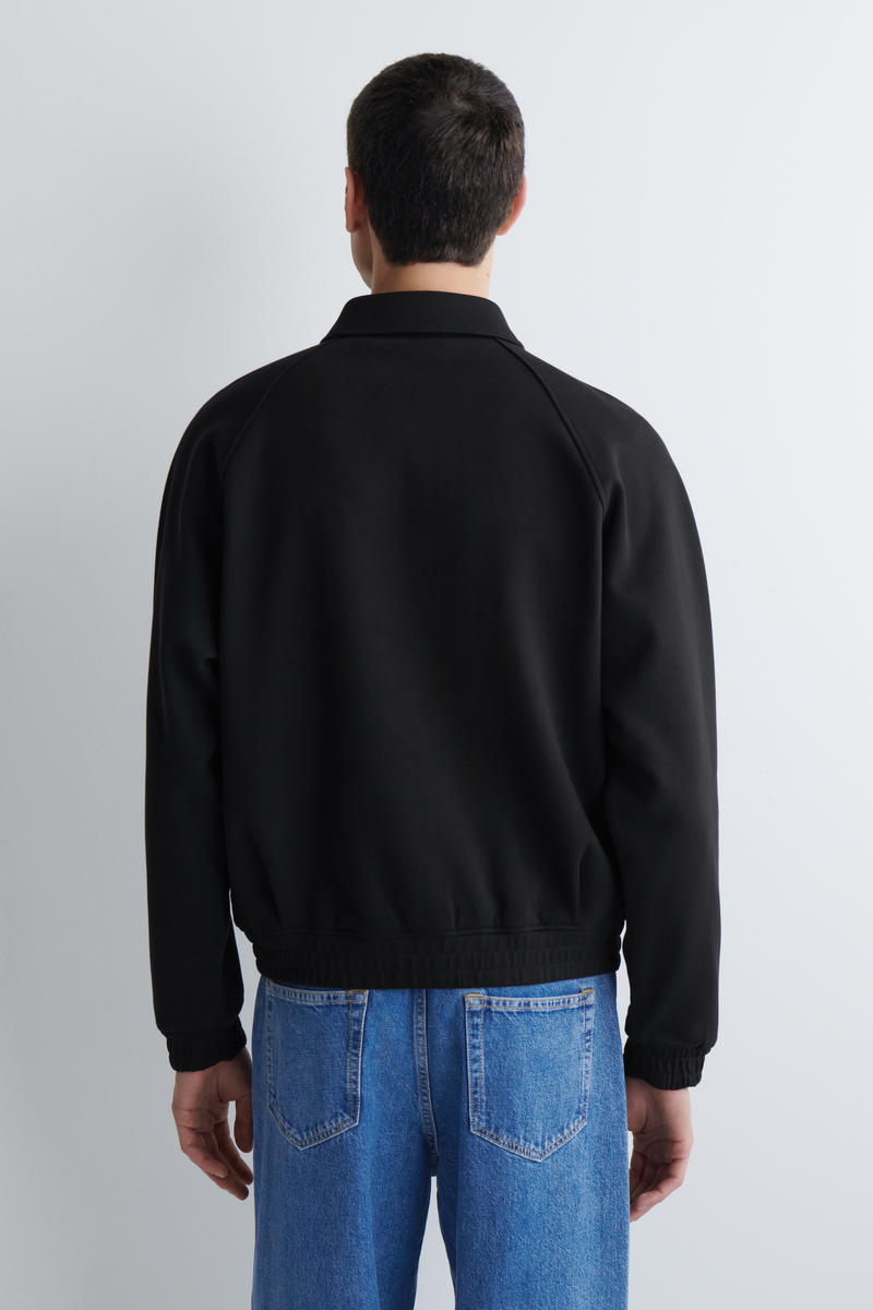 COS コットンジャージ ボンバージャケット