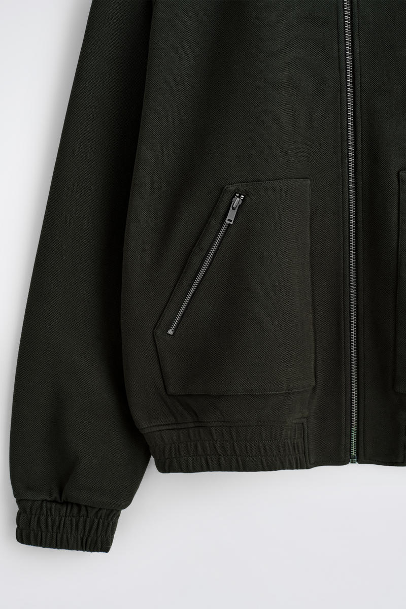 COS コットンジャージ ボンバージャケット