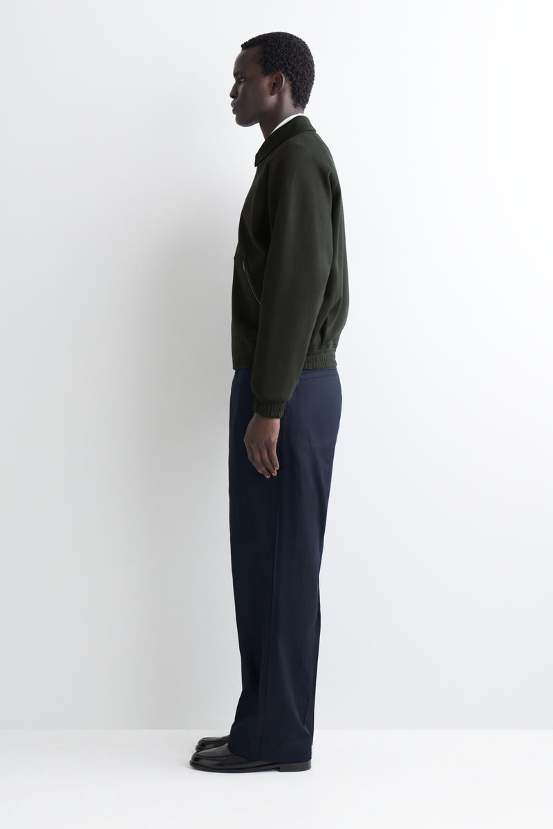 COS コットンジャージ ボンバージャケット