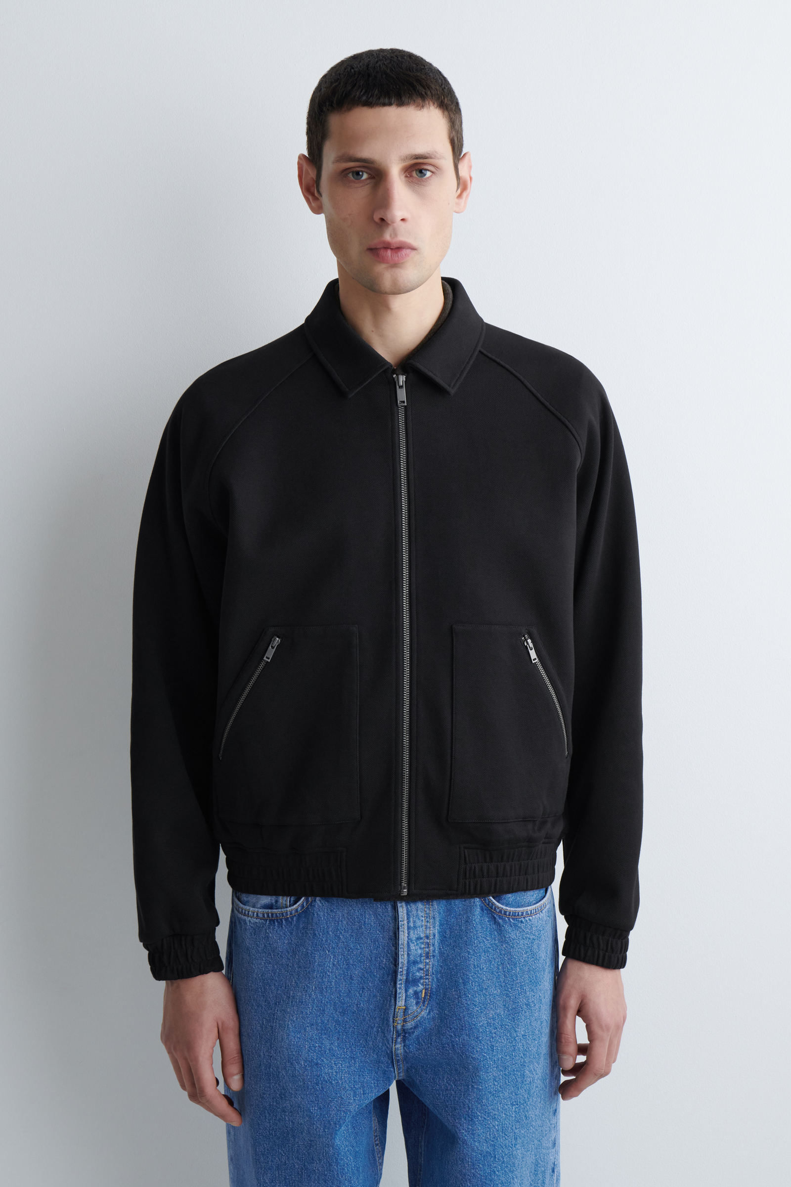 COTTON-JERSEY BOMBER JACKET コットンジャージ ボンバージャケット 
