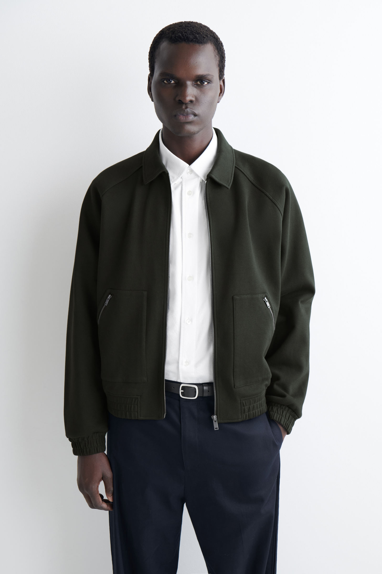 COTTON-JERSEY BOMBER JACKET コットンジャージ ボンバージャケット